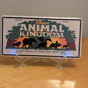Animal Kingdom Opening Commemorative License Plate Sealed